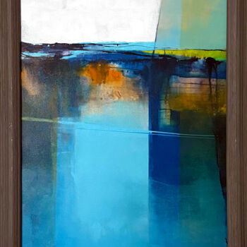 Painting titled "ENLACE. De la serie…" by Omar Piñol, Original Artwork, Acrylic Mounted on Wood Stretcher frame