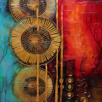 "Radiant Reverie" başlıklı Dijital Sanat Amanda Moore tarafından, Orijinal sanat, AI tarafından oluşturulan görüntü