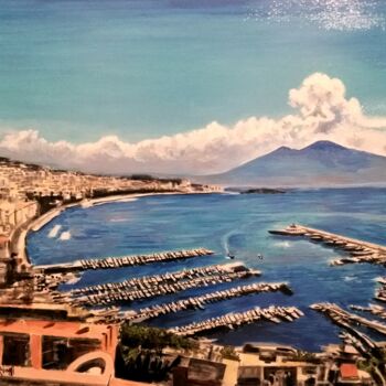 Painting titled "Napoli" by Andrea Cerioni, Original Artwork, Acrylic