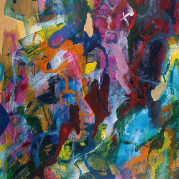 Malerei mit dem Titel "All that Jazz" von Peter Kilb, Original-Kunstwerk, Acryl