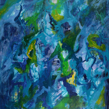 Painting titled "I miss your hugs" by Peter Kilb, Original Artwork, Acrylic