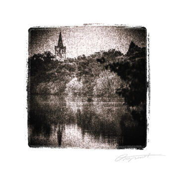 Fotografía titulada "Reflet céleste" por Gilles Deschamps (OXPIRIT), Obra de arte original, Fotografía digital Montado en ar…