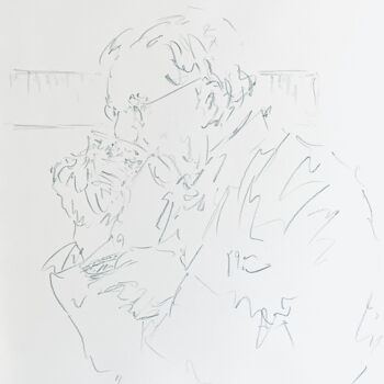 Dessin intitulée "Tea." par Victoria General, Œuvre d'art originale, Crayon
