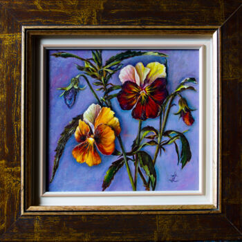 Painting titled "Duo" by Inga Loginova, Original Artwork, Oil
