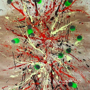 Peinture intitulée "N° 21.30 Contraste" par Isa-L, Œuvre d'art originale, Acrylique Monté sur Châssis en bois