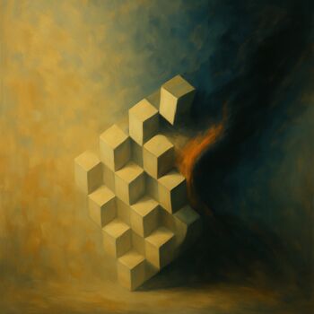 Digital Arts titled "Frustration in Asce…" by Alberto Capitani, Original Artwork, AI generated image