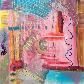 Peinture intitulée "Portal of Soul" par Paobel, Œuvre d'art originale, Acrylique