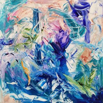 Pintura intitulada "What holds me toget…" por Johanne Monique Dufour (Monique J Dufour), Obras de arte originais, Acrílico M…