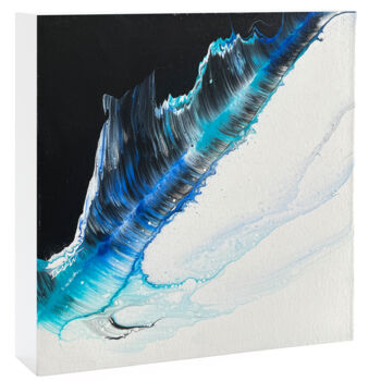 Painting titled "ARTIFICE (3D, Acryl…" by Isabelle Dorpe (Isalan), Original Artwork, Acrylic Mounted on Wood Stretcher frame