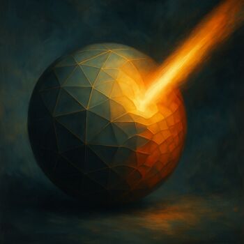「Resonant Reconfigur…」というタイトルのデジタルアーツ Alberto Capitaniによって, オリジナルのアートワーク, AI生成画像