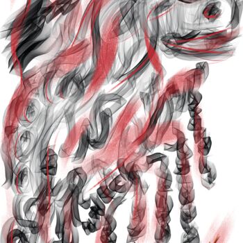 Arts numériques intitulée "Corrida" par Voy, Œuvre d'art originale, Peinture numérique