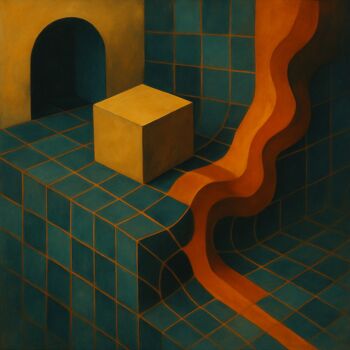 Digital Arts με τίτλο "Structural Emotion:…" από Alberto Capitani, Αυθεντικά έργα τέχνης, Εικόνα που δημιουργήθηκε με AI