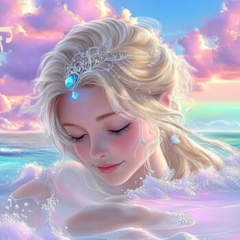 제목이 "Pisces’ Twilight Re…"인 디지털 아트 Asnat Unnger로, 원작, 디지털 페인팅