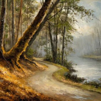 Digital Arts με τίτλο "::: Forest Lanes an…" από Kyozai, Αυθεντικά έργα τέχνης, Εικόνα που δημιουργήθηκε με AI