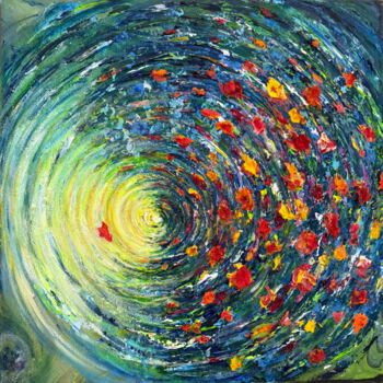 Peinture intitulée "A One Way Trip" par Natalia Kutova, Œuvre d'art originale, Acrylique Monté sur Châssis en bois