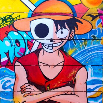 Peinture intitulée "Street art "Dark Lu…" par Caronart, Œuvre d'art originale, Acrylique