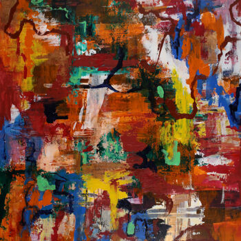 Malerei mit dem Titel "Pustekuchen. J1 - 2…" von Peter Kilb, Original-Kunstwerk, Acryl