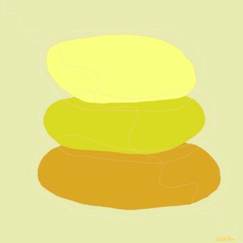 Digitale Kunst mit dem Titel "Zen Minimalism. Och…" von Vafa Majidli, Original-Kunstwerk, Digitale Malerei