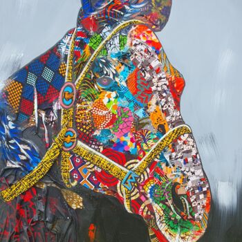 Malerei mit dem Titel "Majestic 3" von Ema Kato, Original-Kunstwerk, Acryl