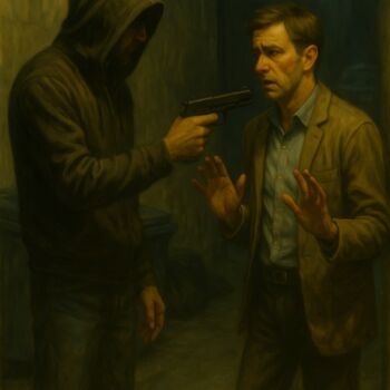 Digital Arts titled "Before the Shot" by Alberto Capitani, Original Artwork, AI generated image