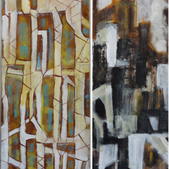 Peinture intitulée "Imaginations Abstra…" par Indrani Ghosh, Œuvre d'art originale, Acrylique