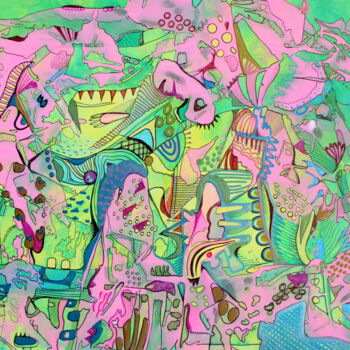Painting titled "679. Floral Whisper…" by Veera Zukova, Original Artwork, Acrylic