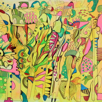 Peinture intitulée "680. Inner World: O…" par Veera Zukova, Œuvre d'art originale, Acrylique
