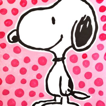 Peinture intitulée "Snoopy" par Dr. Love, Œuvre d'art originale, Acrylique