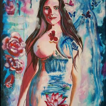 Malarstwo zatytułowany „Venus- Erwachen des…” autorstwa Larisa Pires, Oryginalna praca, Akryl