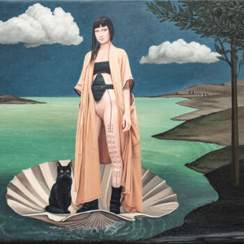 Pintura titulada "On the Border of Wo…" por Nataliya Bagatskaya, Obra de arte original, Acrílico