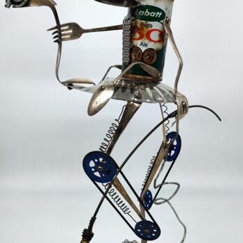 "ride on the back of…" başlıklı Heykel Branimir Misic tarafından, Orijinal sanat, Metaller