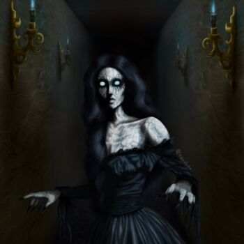 Arts numériques intitulée "Witch" par Nataly Kozintseva, Œuvre d'art originale, Peinture numérique