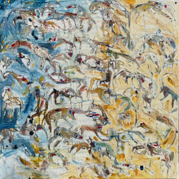 Peinture intitulée "At the seaside" par Gabriele Poidomani (Kiro), Œuvre d'art originale, Acrylique