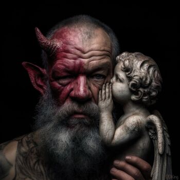 Arts numériques intitulée "My Angel" par Ddking, Œuvre d'art originale, Image générée par l'IA