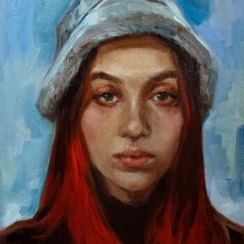 Painting titled "Interlude 0625-02" by Artmoods Tp, Original Artwork, Oil Mounted on Wood Panel