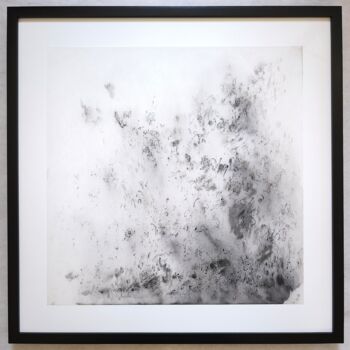 Drawing titled "Espace 30.11.20" by Frédérique Nolet De Brauwere, Original Artwork, Ink Mounted on Cardboard