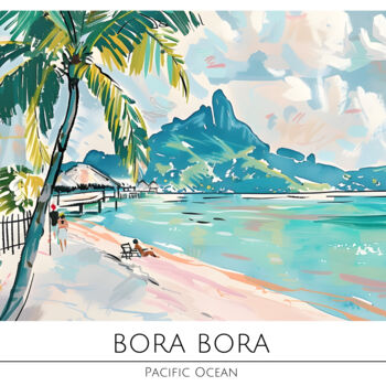 Digital Arts με τίτλο "Tropical Paradise:…" από 春宇 关, Αυθεντικά έργα τέχνης, Εικόνα που δημιουργήθηκε με AI Τοποθετήθηκε στο…