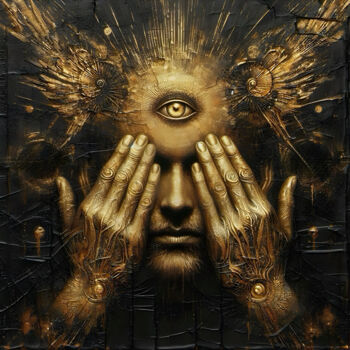 Artes digitais intitulada "The silent witness" por Davina Dugnas, Obras de arte originais, Pintura digital Montado em Armaçã…