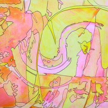 Peinture intitulée "688. Back to God. 2…" par Veera Zukova, Œuvre d'art originale, Acrylique