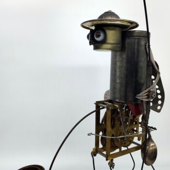 Sculpture titled "ride on the top of…" by Branimir Misic, Original Artwork, Metals
