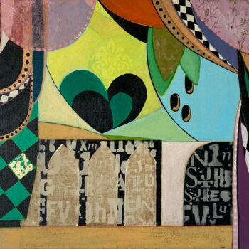 "Арлекин" başlıklı Tablo Takush tarafından, Orijinal sanat, Akrilik Ahşap Sedye çerçevesi üzerine monte edilmiş