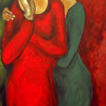 Pittura intitolato "L'indugio - op.2" da Michele Giuliani, Opera d'arte originale, Acrilico