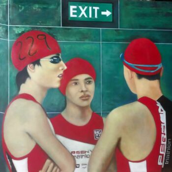 "Pretattica" başlıklı Tablo Giuseppe Jobin Tanzi tarafından, Orijinal sanat, Petrol Ahşap Sedye çerçevesi üzerine monte edil…