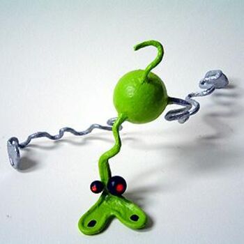 Sculpture intitulée "Grumos Twister" par Audalix, Œuvre d'art originale, Techniques mixtes