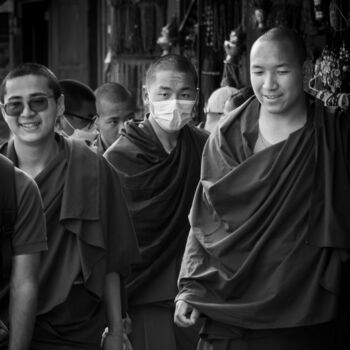 Photography titled ""The Monk"" by Guilhem Nascimben, Original Artwork, Digital Photography