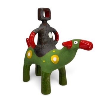 Scultura intitolato "Copper Oxide  Ned K…" da Stefan Mager, Opera d'arte originale, Ceramica