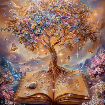 Digital Arts με τίτλο "Blooming Roots of E…" από Asnat Unnger, Αυθεντικά έργα τέχνης, Ψηφιακή ζωγραφική