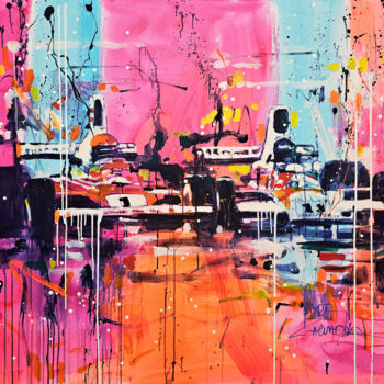 Pintura titulada "Lauda & Hunt" por Marta Zawadzka, Obra de arte original, Acrílico Montado en Bastidor de camilla de madera