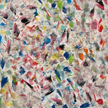 Peinture intitulée "IN FLOW" par Cathryn H, Œuvre d'art originale, Acrylique Monté sur Châssis en bois