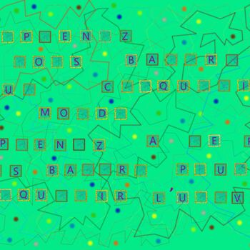 数字艺术 标题为“Mots codés non viol…” 由Pascal Rissac, 原创艺术品, 数字油画